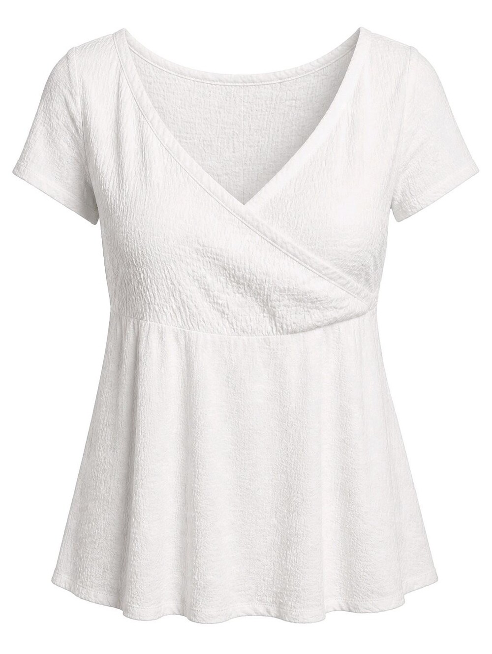 162 torrid 4X White Textured V-Neck Tunic Top